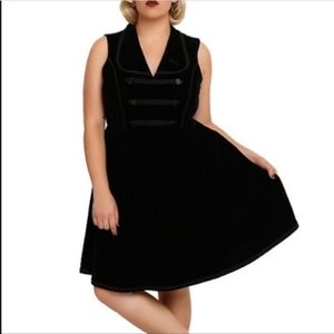 American Horror Story Black Velvet Bellhop Dress